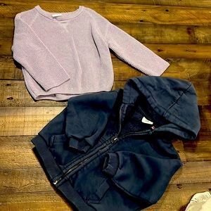TODDLER ZARA SET SWEATSHIRT AND SWEATER